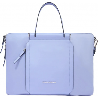 Деловая сумка женская PIQUADRO LYRA CA4021W92T/VI с отделением для ноутбука 15.6" лавандовая ткань/натуральнаякожа
