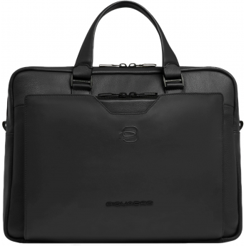 Деловая сумка мужская PIQUADRO AEL CA6920S142/N с отделением для ноутбука 14" черная натуральная кожа