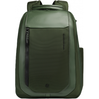 Рюкзак мужской PIQUADRO LYSS CA6928S143BM/VE зеленый тимьяновый полиуретан/полиэстер/кожа