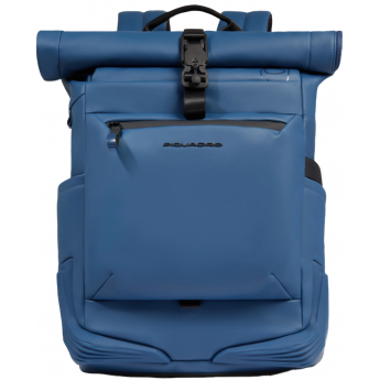 Рюкзак PIQUADRO CORNER 2.0C20W CA6291C2OW/AV роллтоп серо-голубой полиуретан