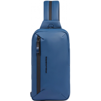 Рюкзак слинг PIQUADRO CORNER 2.0 C20W CA6466C2OW/AV серо-голубой полиуретан