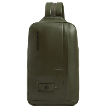 Рюкзак слинг PIQUADRO RUSSEL CA6764W137/VE2 хаки кожа